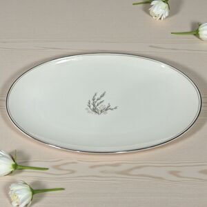 Vintage Noritake Candice #5509 12” Oval Platter Pussywillow Design China